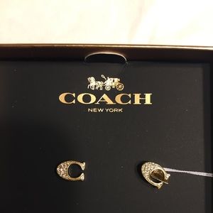 Coach signature stud Earring.